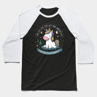 Spark Laughter with the "I Just Need to Be Dramatic" Unicorn Gift Baseball T-Shirt